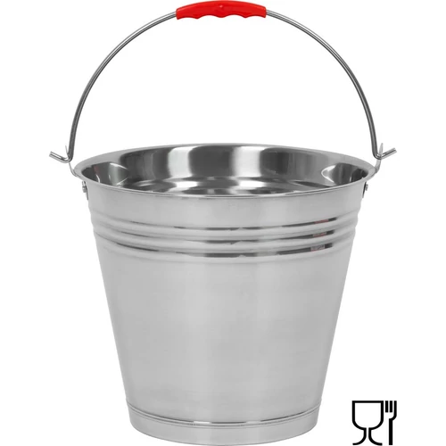 Vödör Strend Pro, 12 literes, rozsdamentes acél, élelmiszer-tanúsítvánnyal