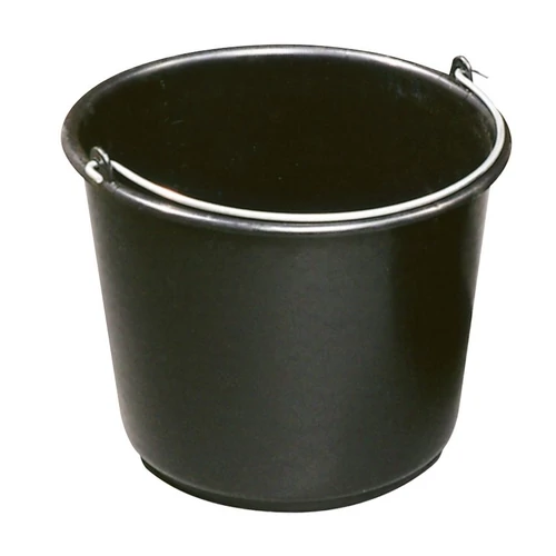 Vödör ReCycled®, 10 literes, építőipari, műanyag, fekete