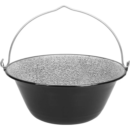 Bogrács Piknik, 16 literes, zománcozott, 420 mm