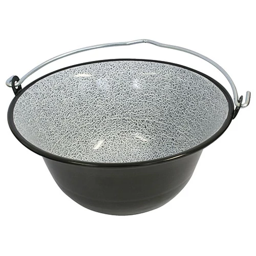 Bogrács Piknik, 6 literes, zománcozott, 310 mm