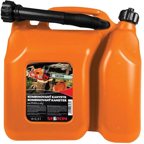 Kannás SHERON 6+2,5 liter, kombinált olajhoz és üzemanyaghoz