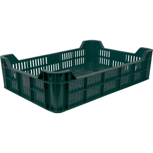 Láda gyümölcs és zöldség tárolására M10, 21 liter, max. 10 kg, 60x40x15 cm, perforált, PE