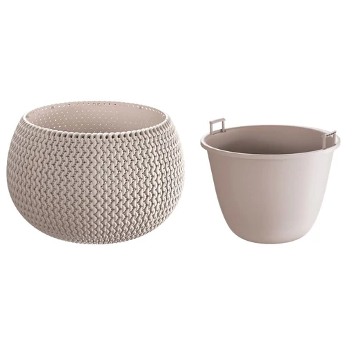 Virágcserép SPLOFY Bowl, 290x195 mm, mokka