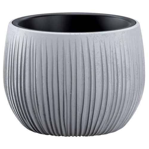 Virágcserép BETON Bowl, 18x14 cm, szürke, beton hatású