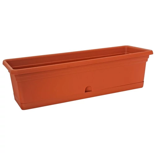 Virágcserép ICS MELISSA, 60x20x16 cm, 11 liter, virágláda, alátéttel