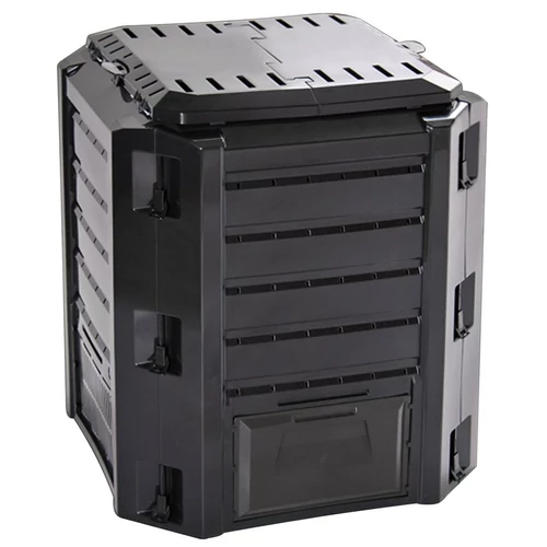 Komposztáló COMPOGREEN, 380 liter, fekete