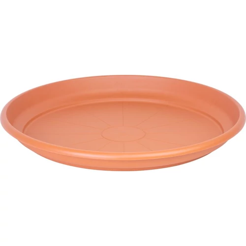 Alátét ICS ERICA, virágcseréphez, kerek, terrakotta színű, műanyag, 65 cm