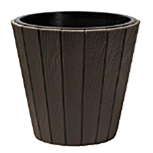 Virágcserép betéttel WOODE 490, 54 liter, barna