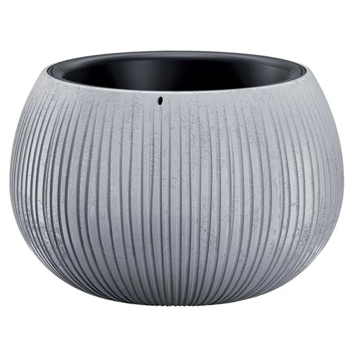 Virágcserép BETON Bowl, 29/19x20 cm, szürke
