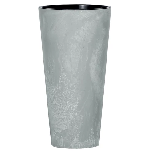 Virágcserép betéttel TUBUS Slim Beton, 400x762 mm, beton hatású