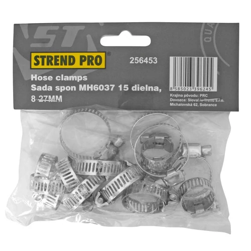 Bilincskészlet Strend Pro HC515, 15 részes, tömlőhöz, 8-27 mm