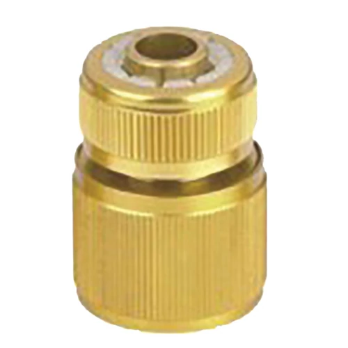 Gyorscsatlakozó Strend Pro, STOP, sárgaréz, 1/2", kerti, tömlőhöz