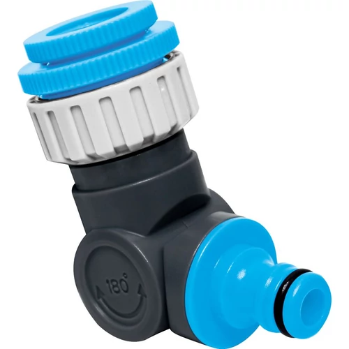 Adapter AQUACRAFT® 550342, csuklós, 1/2"-3/4"-1", 360, 180, külső menetes, kerti tömlőhöz