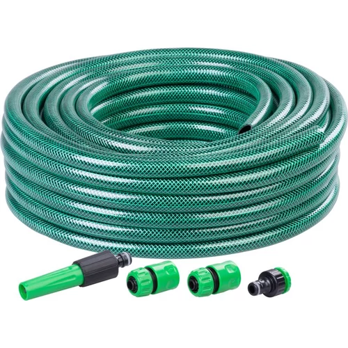 Tömlő Strend Pro Economic, 1/2", H-20 m, adapter, fúvóka, csatlakozók készlet, kerti