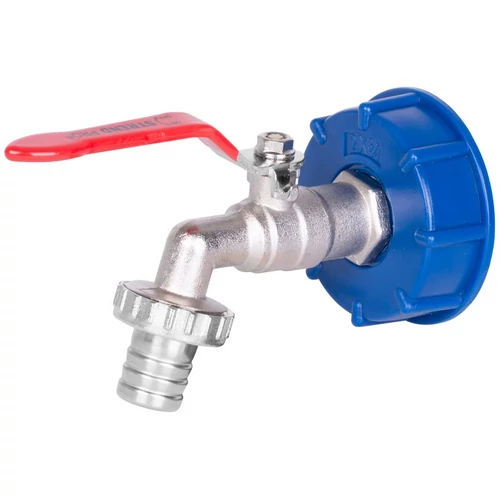 Készlet Strend Pro, SÁRGARÉZ szelep 3/4" + műanyag szűkítő 60 mm + kifolyó 1", IBC tartályhoz