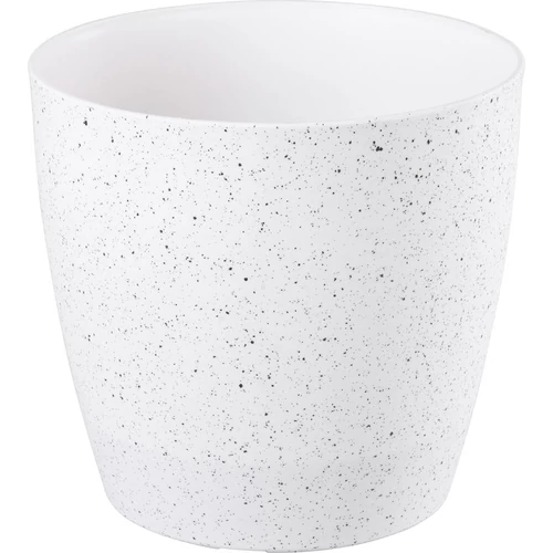 Virágcserép Strend Pro Stone, 28x26 cm, fehér, kő hatású