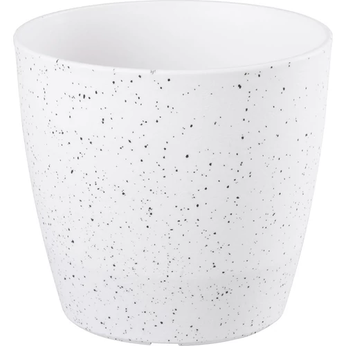 Virágcserép Strend Pro Stone, 23x20,5 cm, fehér, kő hatású