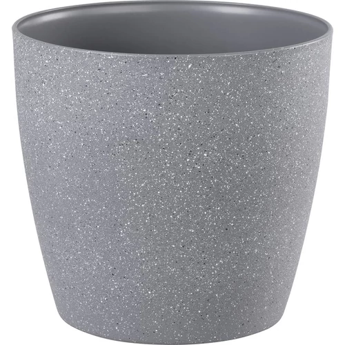 Virágcserép Strend Pro Stone, 28x26 cm, szürke, kő hatású