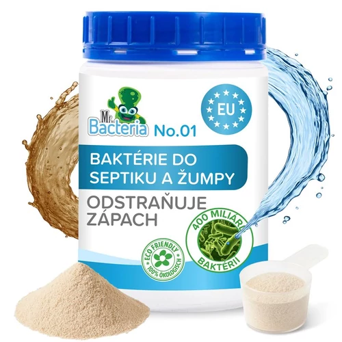 Aktivátor Mr.Bacteria No.1, szeptikus tartályokhoz és emésztőgödrökhöz, 500 g
