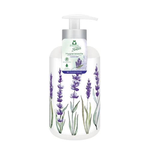 Szappan Frosch Senses, folyékony, levendula, adagolóval, 300 ml