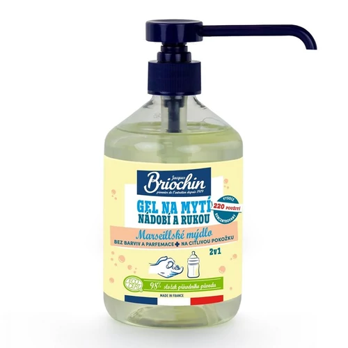 Gél Briochin, mosogatáshoz és kézmosáshoz 2in1, marseille-i szappan, 500ml