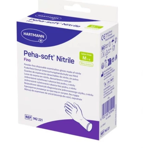 Kesztyű Peha-soft nitrile fino M