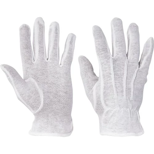 Kesztyű BUSTARD 09/L, textil, PVC pöttyök