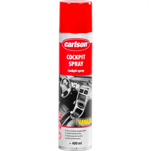 Műszerfal tisztító carlson, aeroszol, vanília, autóhoz, 400 ml