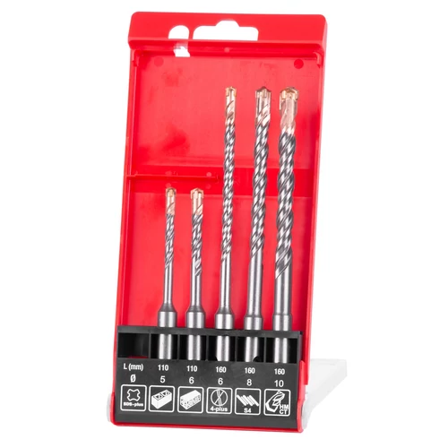 Fúrókészlet Strend Pro Premium SD051, 5 részes, SDS+, betonhoz