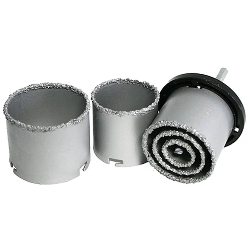 Lyukfúró készlet befogóval HT01-4001, 33-53-67-73-83 mm, gyémánt koronafúrók