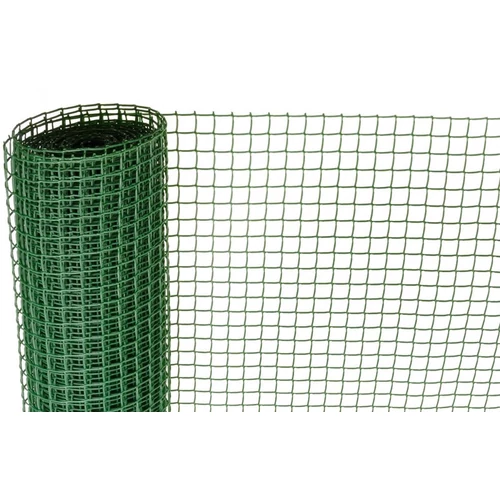 Háló ECONOMY 7, 1000/20x20 mm, négyzetes minta, 300g/m2, zöld, teljesen műanyag, 10 m-es tekercs
