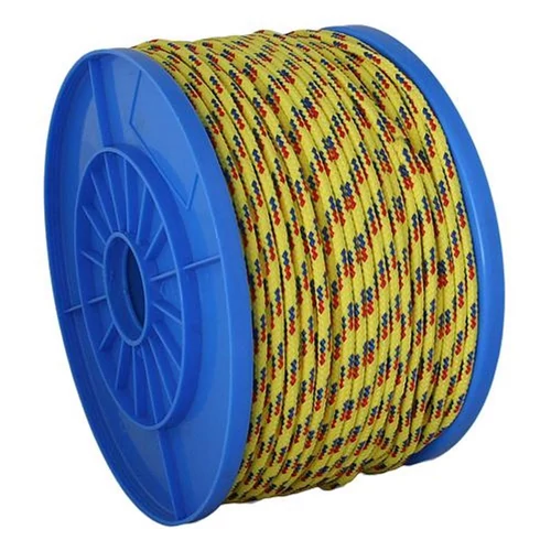 Kötél Strend Pro MDB200Y, 5 mm, sárga-kék-piros, PP, teherbírás 119 kg, H-130 m