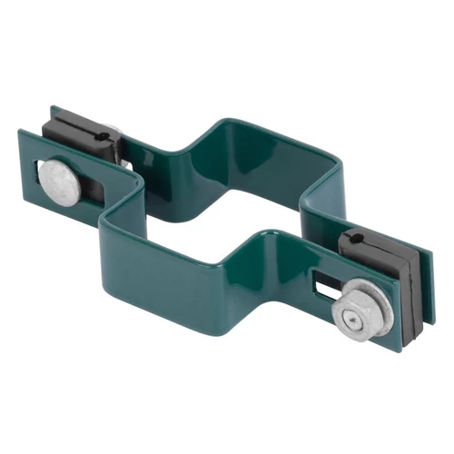 Bilincs Strend Pro EUROSTANDARD, 60x40 mm, átmenő, zöld, Zn+PVC, RAL6005, szögletes oszlophoz