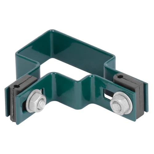 Bilincs Strend Pro EUROSTANDARD, 60x40 mm, sarok, zöld, Zn+PVC, RAL6005, szögletes oszlophoz