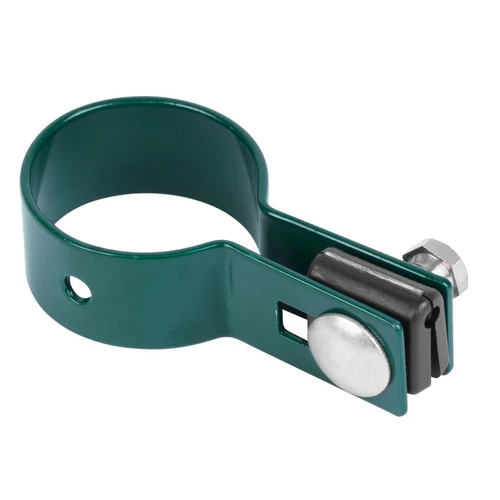 Bilincs Strend Pro EUROSTANDARD, 38 mm, vég, zöld, Zn+PVC, RAL6005, kerek oszlophoz