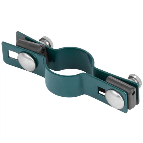 Bilincs Strend Pro EUROSTANDARD, 48 mm, átmenő, zöld, Zn+PVC, RAL6005, kerek oszlophoz