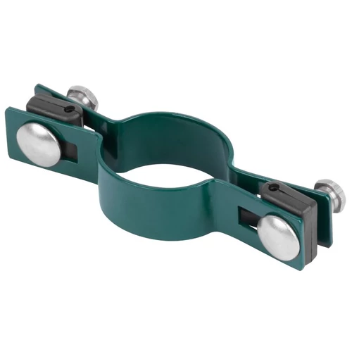 Bilincs Strend Pro EUROSTANDARD, 60 mm, átmenő, zöld, Zn+PVC, RAL6005, kerek oszlophoz