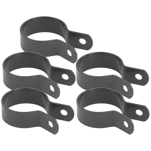 Bilincs Strend Pro METALTEC, 48 mm, antracit, RAL7016, kerek oszlophoz, csomag 5 db