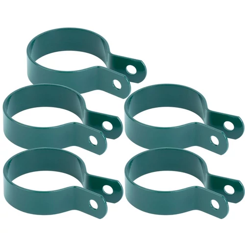 Bilincs Strend Pro METALTEC, 48 mm, zöld, RAL6005, kerek oszlophoz, csomag 5 db