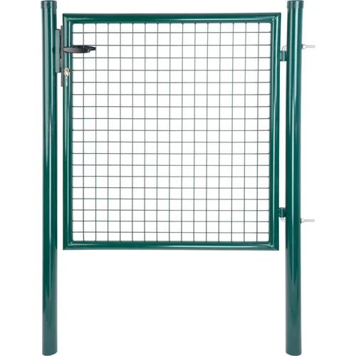 Kapu Strend Pro METALTEC ECO 2, 1000/1500/50x50 mm, kerek keret, zöld, egyszárnyú, kerti, ZN+PVC, RA