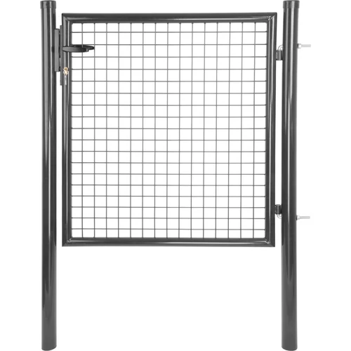 Kapu Strend Pro METALTEC ECO 2, 1000/2000/50x50 mm, kerek keret, antracit, egyszárnyú, kerti, ZN+PVC