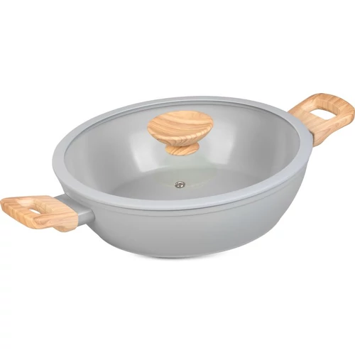 Fazék MagicHome Harmony, lapos, üvegfedővel, 26 cm