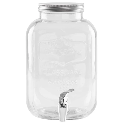 Edény MagicHome, vizeskancsó csappal, üveg, 5000 ml
