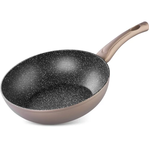 Wok serpenyő MagicHome Coffee Brown Line, 28 cm