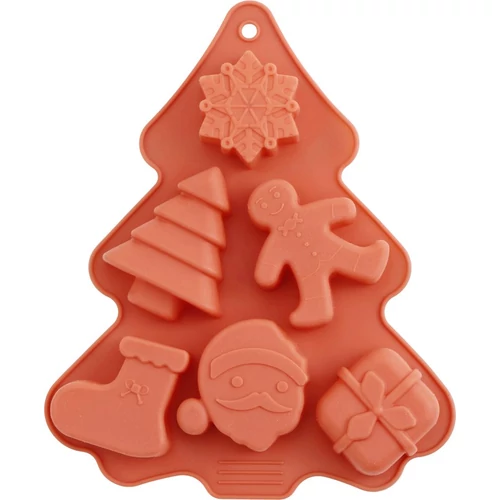 Sütőforma MagicHome, szilikon, 6 mintás, 22,2x18,5x2,5 cm