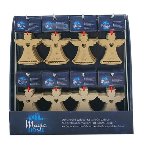 Dísz MagicHome, 8 féle, akasztható, 96 db-os display doboz, Karácsonyra