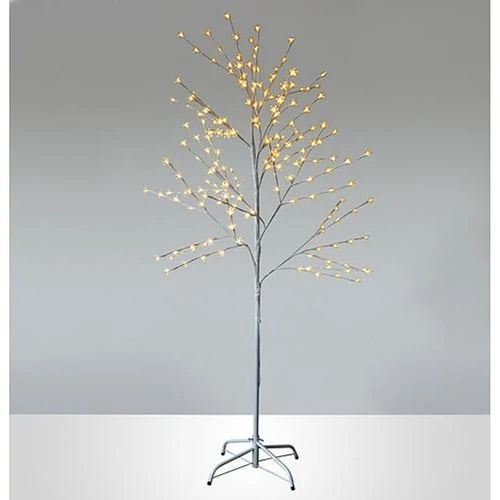 Díszfa MagicHome Cherry Tree, 192 fehér LED, egyszerű világítás, 230 V, 50 Hz, IP44, kültéri, L-1,80