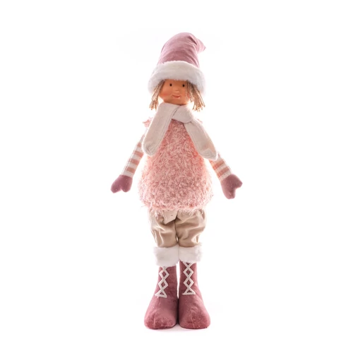 Dekoráció MagicHome Karácsony, fiú, rózsaszín, 75 cm
