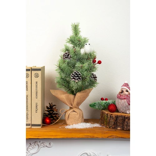 Karácsonyfa MagicHome Karácsonyi, díszített, natúr, 36 cm