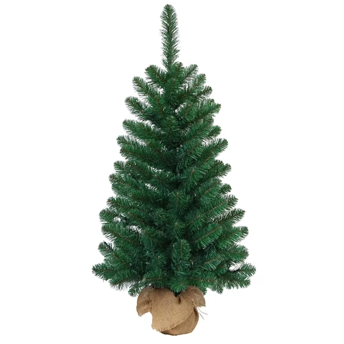 Karácsonyfa MagicHome Karácsonyi Rudolf, juta zsákos jegenyefenyő, 90 cm